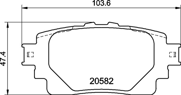 A.B.S. P 83 174 BREMBO Bremsbelagsatz, Scheibenbremse